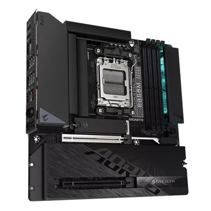 GIGABYTE B850M AORUS STEALTH AM5 Micro-ATX základná doska, DDR5, 2.5GbE, Wi-Fi 6E, 3x M.2