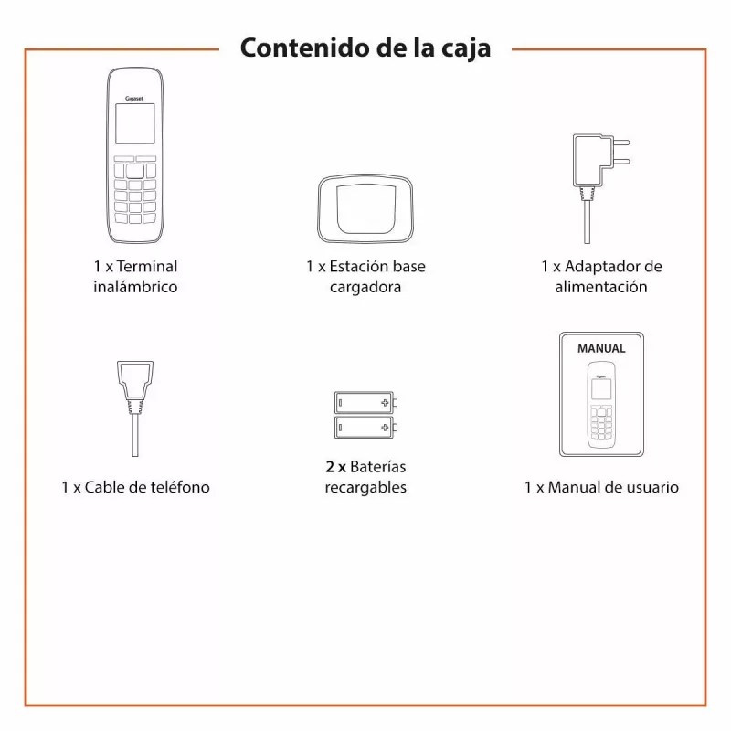 Gigaset A270 bezdrôtový telefón DECT čierny