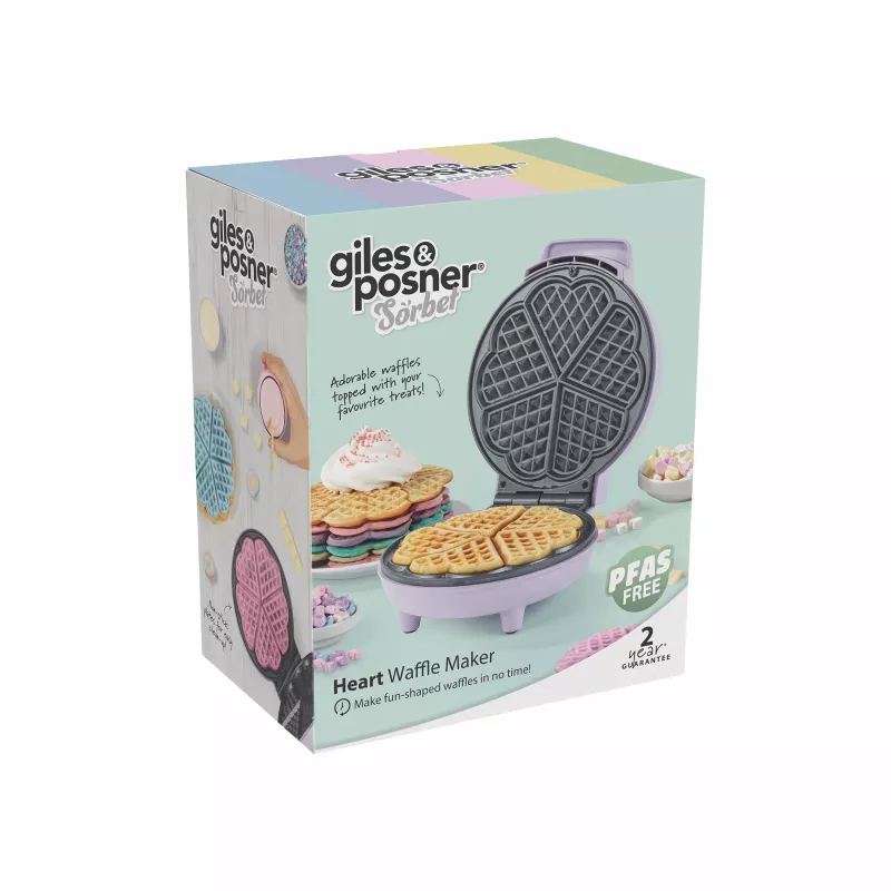 Giles & Posner EK6701GSPPVDE vaflovač v tvare srdca