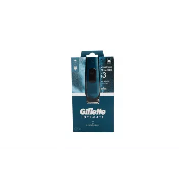 Gillette Intimate i3 elektrický zastrihávač tela pre mužov, mokré & suché, bezdrôtový, nabíjateľný, s 3 nadstavcami