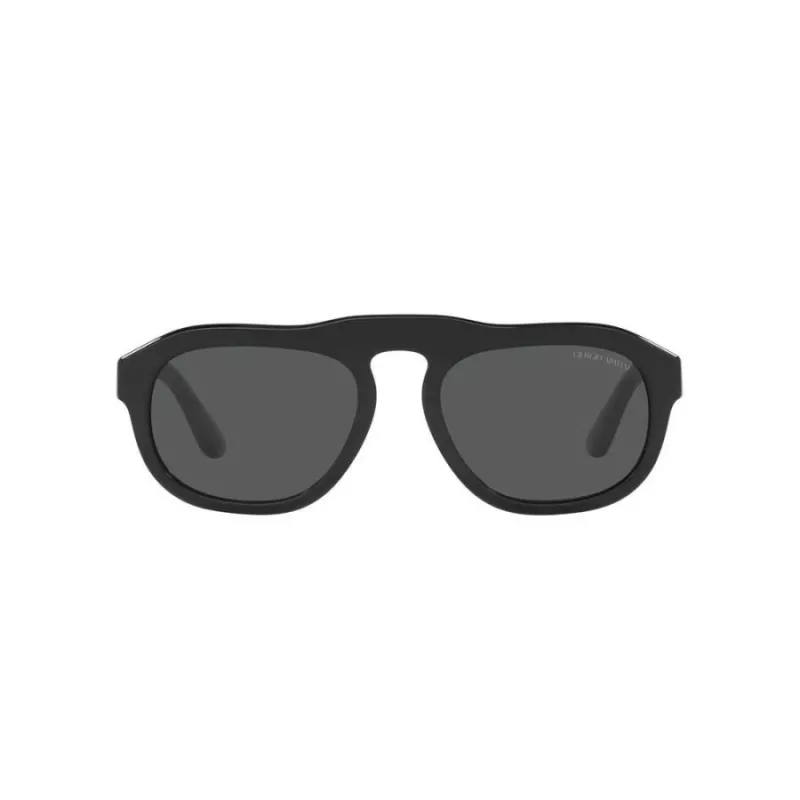 GIORGIO ARMANI MAN AR8173-500187 obdĺžnikové slnečné okuliare čierne/sivé 52mm