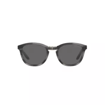 Giorgio Armani pánske AR8170-5964B1 Havana acetátové hranaté slnečné okuliare s modrými gradientovými šošovkami