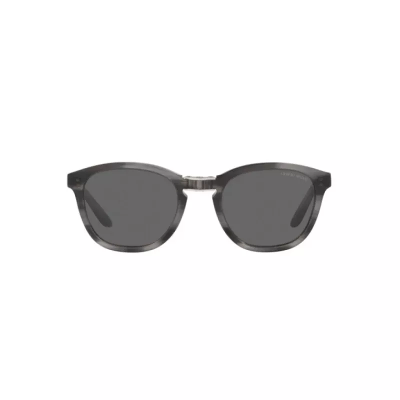 Giorgio Armani pánske AR8170-5964B1 Havana acetátové hranaté slnečné okuliare s modrými gradientovými šošovkami
