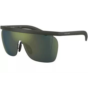GIORGIO ARMANI slnečné okuliare AR8169-59606R pánske square matná čierna polarizované