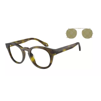 GIORGIO ARMANI dámske slnečné okuliare AR8190U59871W - obdĺžniková acetátová obruba, sivé šošovky, 50/19/140 mm