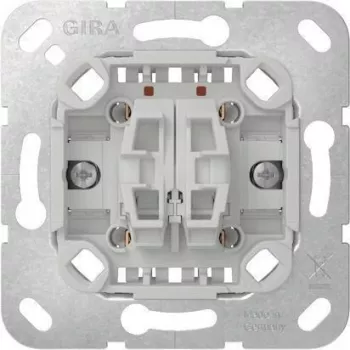 Gira 312800 2-pólový striedavý tlačidlový modul, 10A 250V AC, skrutkové svorky, pod omietku