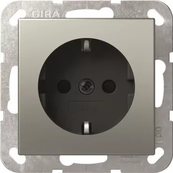 Gira 4188600 SCHUKO System 55 zásuvkový modul z nehrdzavejúcej ocele
