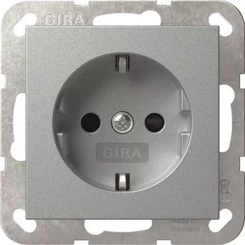 GIRA 445326 SCHUKO zásuvka SH System 55 F Alu