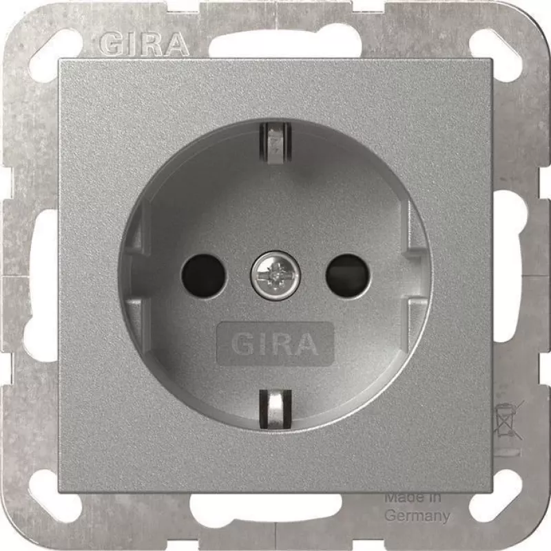 GIRA 445326 SCHUKO zásuvka SH System 55 F Alu