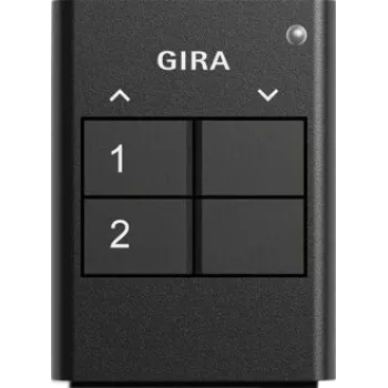 GIRA 535210 rádiový ručný vysielač pre System 3000, 2-kanálový rádiový, na batérie, biela