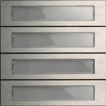 Gira tlačidlový modul 4-násobný System 106 ušľachtilá oceľ 5534920