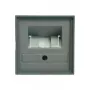 GIRA kryt pre UAE/IAE/ISDN zásuvku System 55, Standard 55, E2, Event, Event Klar, Event Opak, Esprit, ClassiX Alum (027026)