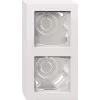 Gira E2 povrchové puzdro, 2-násobné s rámom, čistobiele 106229