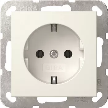 Gira System 55 zásuvka SCHUKO, čistobiela, podomietková, 16 A 446603