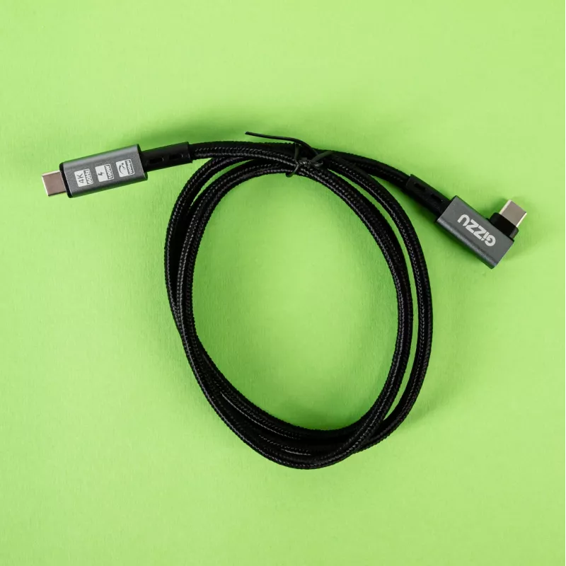 Gizzu 100W 10Gbps Type-C uhlový kábel 1m