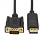 Gizzu 1080P DisplayPort na VGA kábel 1,8 m Poly