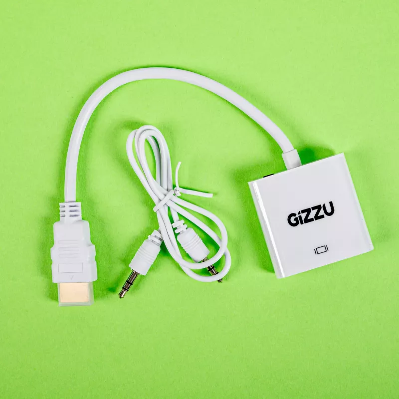 Gizzu 1080P HDMI na VGA adaptér so zvukom