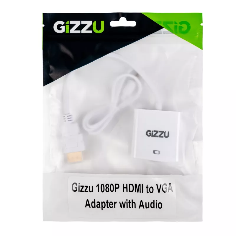 Gizzu 1080P HDMI na VGA adaptér so zvukom