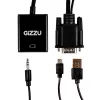 Gizzu 1080P VGA na HDMI adaptér so zvukom