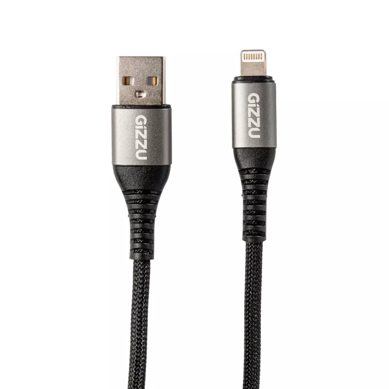GIZZU 12W USB na Lightning 2m kábel – MFi certifikované rýchle nabíjanie a synchronizácia