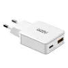 Gizzu 2-portová 45W GaN nástenná nabíjačka USB-C PD & USB-A QC biela