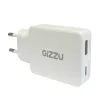 Gizzu 2-port 65W GaN nástenná nabíjačka