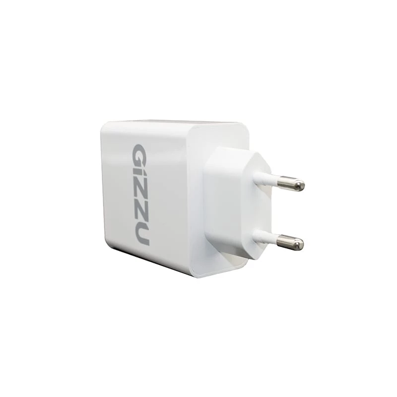 GIZZU 36W USB-C PD & QC3.0 dvojportová nástenná nabíjačka - biela