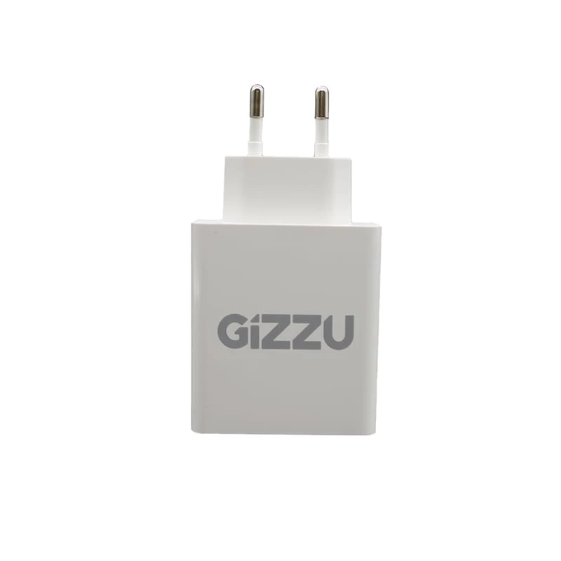 GIZZU 36W USB-C PD & QC3.0 dvojportová nástenná nabíjačka - biela