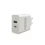 GIZZU 36W USB-C PD & QC3.0 dvojportová nástenná nabíjačka - biela