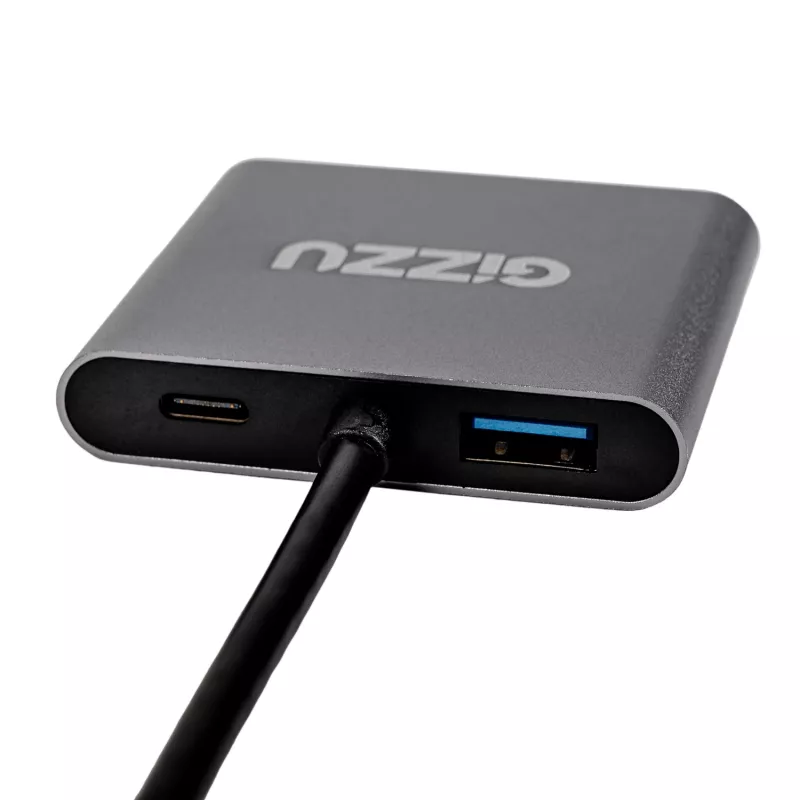 Gizzu 4-in-1 Type-C na dvojitý HDMI hub