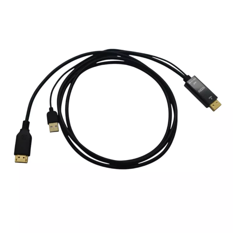 Gizzu 4K HDMI na DisplayPort aktívny konvertorový kábel 1,8 m čierny