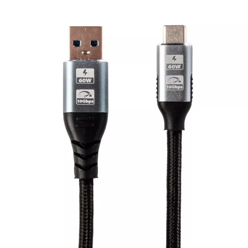 GIZZU 60W 10Gbps USB na Type-C kábel 2m
