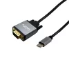 Gizzu Full HD USB-C na VGA adaptérový kábel 1,8 m čierny