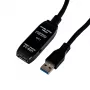 Gizzu USB 3.0 aktívny predlžovací kábel 5m - čierny