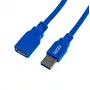 Gizzu USB 3.0 predlžovací kábel 2m – 5Gbps, konektor samec na konektor samica, čierny