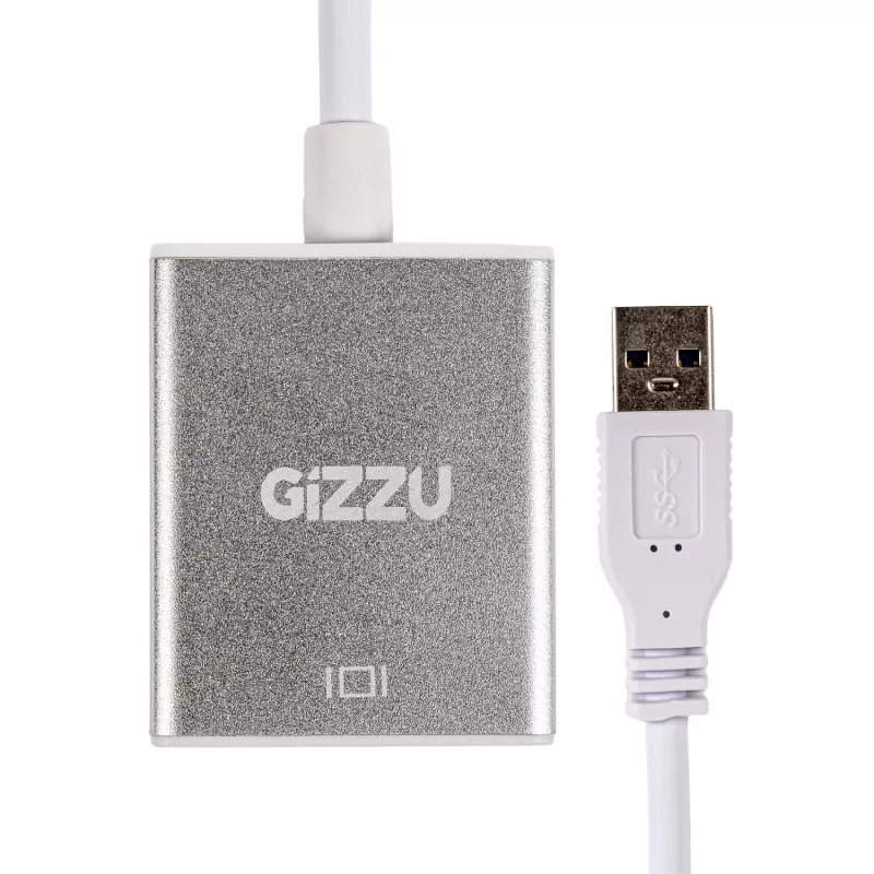 Gizzu USB 3.0 na HDMI adaptér - Full HD 1080p video výstup, čierny