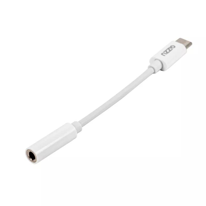 Gizzu USB Type-C na 3,5 mm AUX audio adaptér - biela