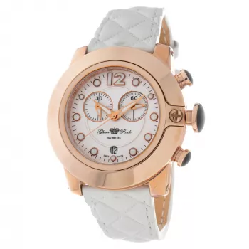 GLAM ROCK dámske quartz hodinky GR32166R 44mm biely silikónový náramok