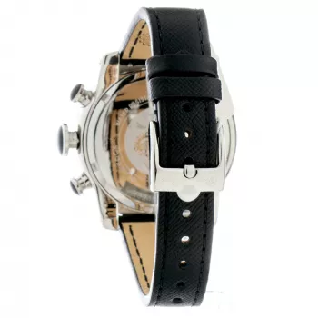 GLAM ROCK dámske švajčiarske quartzové hodinky GR32118 44mm čierna koža
