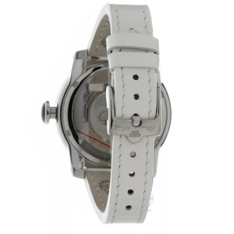 GLAM ROCK dámske hodinky GR32050 44 mm Swiss quartz chronograph biely silikónový remienok