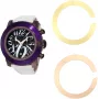 GLAM ROCK dámske švajčiarske quartzové hodinky GR32112 (44mm) – biely keramický rámik, silikónový remienok