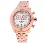 GLAM ROCK dámske hodinky GR32180 44 mm Swiss quartz chronograph biela silikón