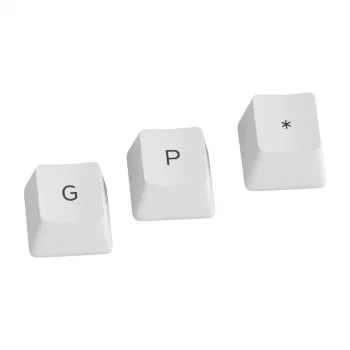 Glorious GPBT klávesové krytky - 115 PBT krytiek, ISO, ES rozloženie, Arctic White