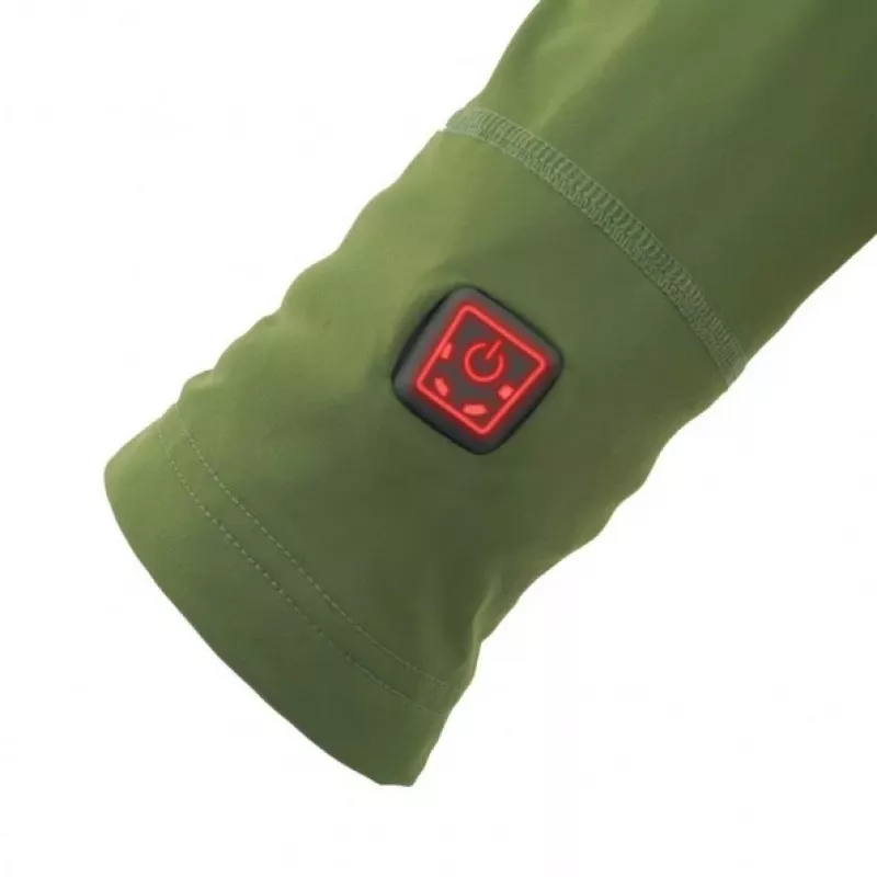 Glovii GJ1CS vyhrievané tričko so spodnou vrstvou, okrúhly výstrih, dlhý rukáv, čierne, unisex