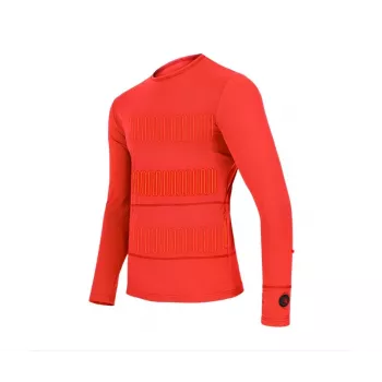 Glovii GJ1RM vyhrievané tričko ako spodná vrstva, dlhý rukáv, okrúhly výstrih, 92 % polyester, 8 % elastan