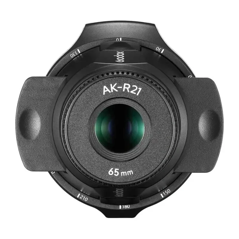 GODOX AK-R21 projekčný nástavec pre okrúhle hlavy bleskov s 65mm objektívom, 8 gobos, farebnými filtrami, magnetickou montážou