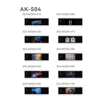 Godox AK-S04 sada posuvníkov – 6 vzorov gobo z nehrdzavejúcej ocele pre okrúhlu hlavu blesku AK-R1