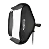 Godox SFGV8080 80x80cm Silver Grid softbox s Bowens Mount, 40° Grid, vnútorným a vonkajším difúzorom, rýchlou montážou