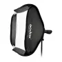 Godox SFGV8080 80x80cm Silver Grid softbox s Bowens Mount, 40° Grid, vnútorným a vonkajším difúzorom, rýchlou montážou