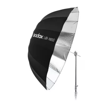 Godox UB-165S 165cm strieborný hlboký parabolický dáždnik